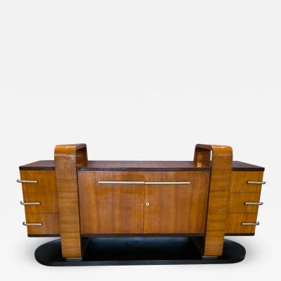 Donald Deskey RARE EXCEPTIONAL MODERNIST ART DECO SIDEBOARD IN THE MANNER OF DONALD DESKEY