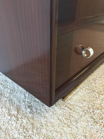 Donald Deskey Style Art Deco Skyscraper Design Secretary Wall Cabinet