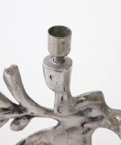 Donald Drumm 1970s Don Drumm Aluminum Modern Candle Holder
