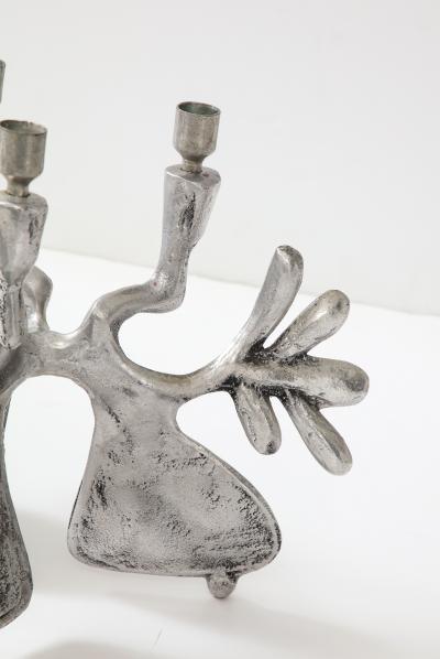 Donald Drumm 1970s Don Drumm Aluminum Modern Candle Holder