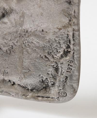 Donald Drumm 1970s Don Drumm Aluminum Modern Candle Holder