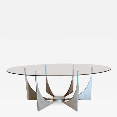 Donald Drumm Minimalist Aluminium Coffee Table in the Style of Donald Drumm circa 1970