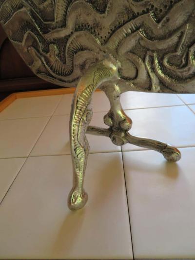 Donald Drumm Stunning Donald Drumm Brutalist Aluminium Dressing Table Mirror Mid Century