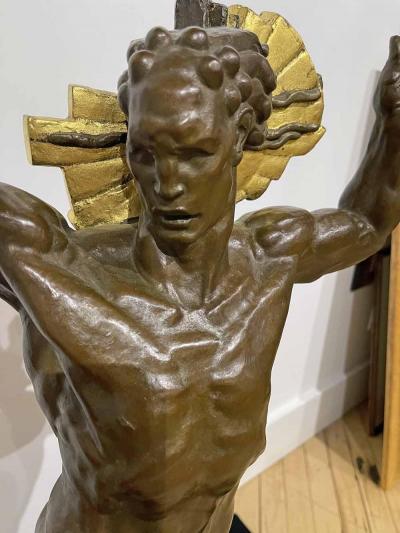 Donald Harcourt De Lue Bronze Helios God of the Sun by Donald De Lue 