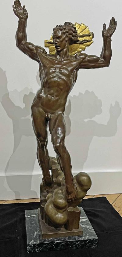 Donald Harcourt De Lue Bronze Helios God of the Sun by Donald De Lue 