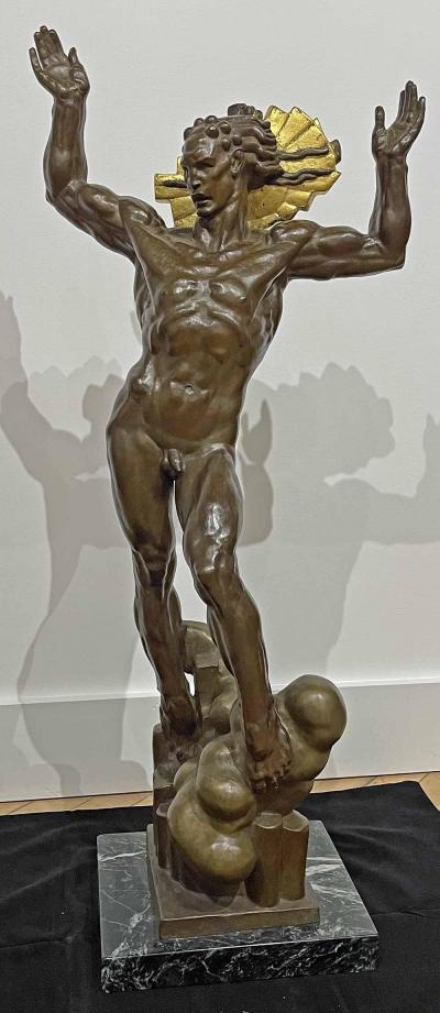 Donald Harcourt De Lue Bronze Helios God of the Sun by Donald De Lue 