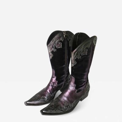 Donald J Pliner Ladys Vintage Western Boots