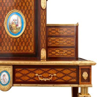 Donald Ross Porcelain and ormolu mounted bonheur du jour by Donald Ross