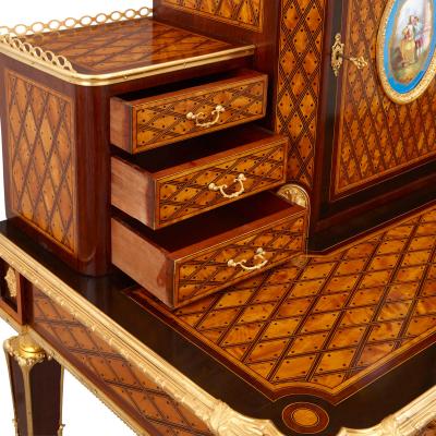 Donald Ross Porcelain and ormolu mounted bonheur du jour by Donald Ross