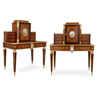 Donald Ross Porcelain and ormolu mounted bonheur du jour by Donald Ross