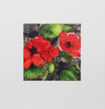 Donald Sultan Red Poppies