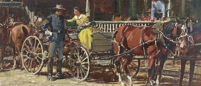 Donald Teague Horse and Cart