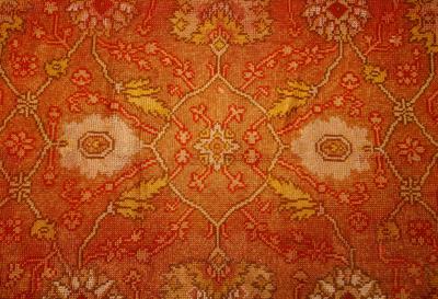 Donegal rug with unusual coloration