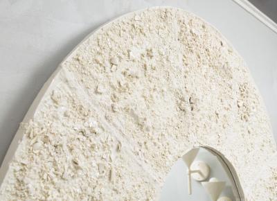 Dora Stanczel Bespoke French Ceramic Circular Luna Mirror