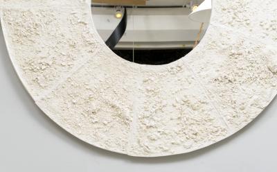 Dora Stanczel Bespoke French Ceramic Circular Luna Mirror