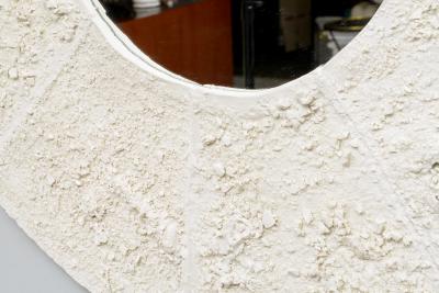 Dora Stanczel Bespoke French Ceramic Circular Luna Mirror