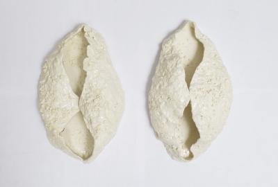 Dora Stanczel French Bespoke Organic Mona Sconces by Ceramicist Dora Stanczel