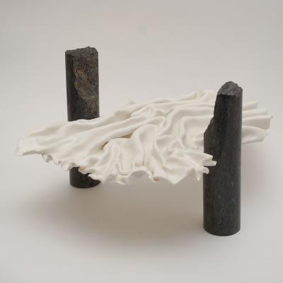 Dora Stanczel OCEANINE porcelain and Eclisseo granite sculpture
