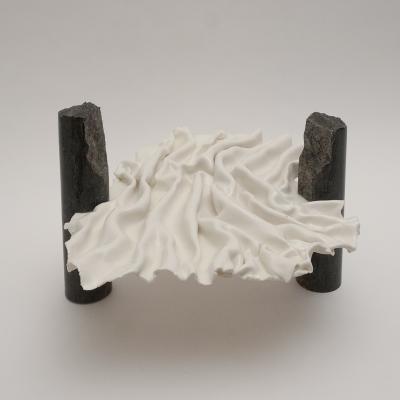 Dora Stanczel OCEANINE porcelain and Eclisseo granite sculpture