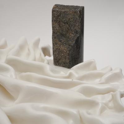 Dora Stanczel OCEANINE porcelain and Eclisseo granite sculpture