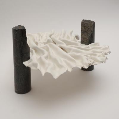 Dora Stanczel OCEANINE porcelain and Eclisseo granite sculpture