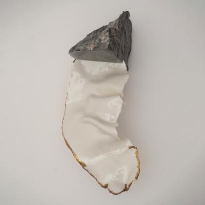 Dora Stanczel PICCOLO IMAGO III porcelain and Eclisseo granite sculpture