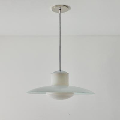 Doria Leuchten 1950s Model 913 3522 55 Glass Metal Ceiling Lamp By Wolfgang T mpel for Doria
