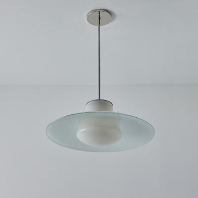 Doria Leuchten 1950s Model 913 3522 55 Glass Metal Ceiling Lamp By Wolfgang T mpel for Doria