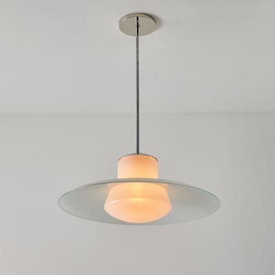 Doria Leuchten 1950s Model 913 3522 55 Glass Metal Ceiling Lamp By Wolfgang T mpel for Doria