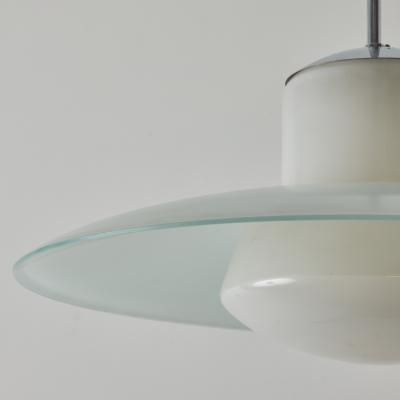 Doria Leuchten 1950s Model 913 3522 55 Glass Metal Ceiling Lamp By Wolfgang T mpel for Doria