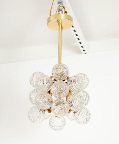 Doria Leuchten 1960s Doria Swirled Glass Ball Light Fixture