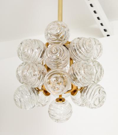 Doria Leuchten 1960s Doria Swirled Glass Ball Light Fixture