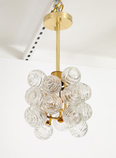 Doria Leuchten 1960s Doria Swirled Glass Ball Light Fixture