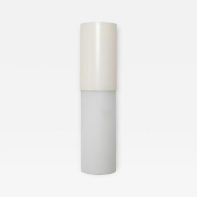Doria Leuchten Bauhaus Modern Industrial White Cylinder Wall Light Sconce 1960s Germany