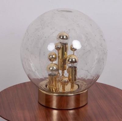 Doria Leuchten Huge Handblown Glass Globe Table Lamp by Doria