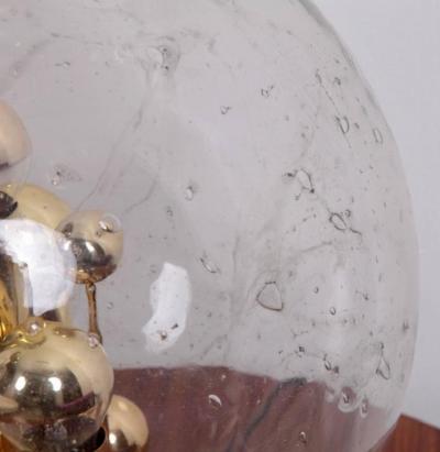Doria Leuchten Huge Handblown Glass Globe Table Lamp by Doria