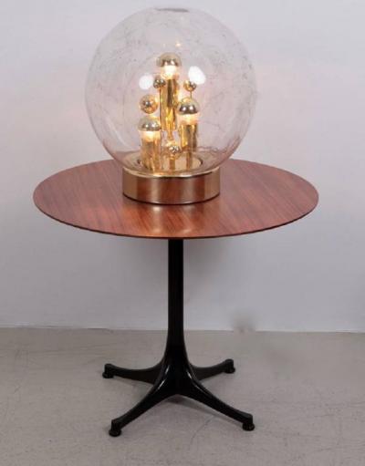 Doria Leuchten Huge Handblown Glass Globe Table Lamp by Doria