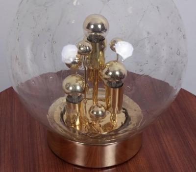 Doria Leuchten Huge Handblown Glass Globe Table Lamp by Doria