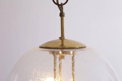 Doria Leuchten Huge Round Brass Sputnik Chandelier or Pendant Lamp by Doria
