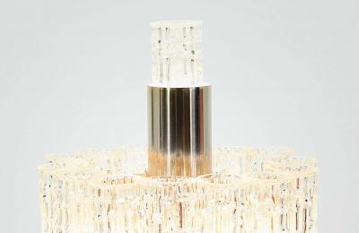 Doria Leuchten Mid Century Chrome Murano Table Lamp by Doria Leuchten