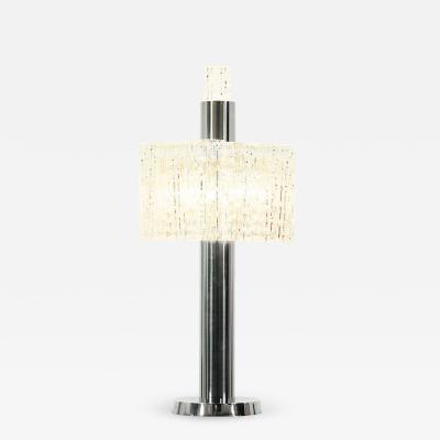 Doria Leuchten Mid Century Chrome Murano Table Lamp by Doria Leuchten