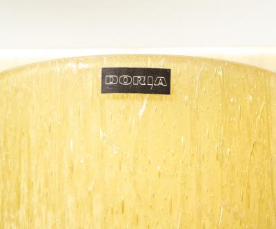 Doria Leuchten Pair of 1960s Amber Glass Sconces by Doria Leutchen 