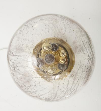 Doria Leuchten Pair of 1970s Large Sputnik Murano Glass Table Lamps by Doria