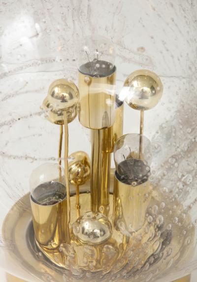 Doria Leuchten Pair of 1970s Large Sputnik Murano Glass Table Lamps by Doria