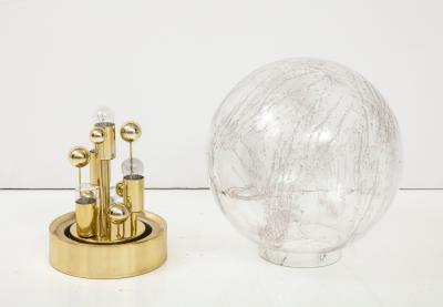 Doria Leuchten Pair of 1970s Large Sputnik Murano Glass Table Lamps by Doria