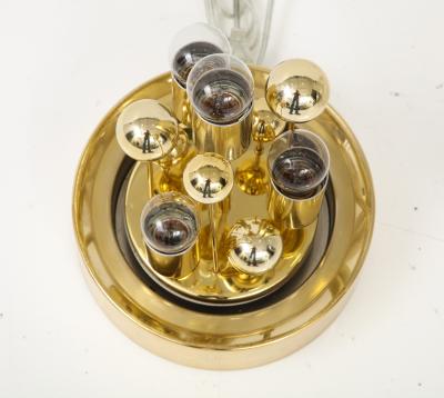 Doria Leuchten Pair of 1970s Large Sputnik Murano Glass Table Lamps by Doria