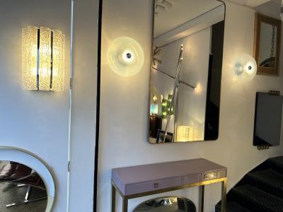 Doria Leuchten Pair of Glass Tube and Metal Chrome Sconces by Doria Leuchten Germany 1970s