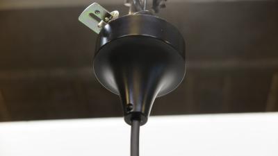 Doria Leuchten Pair of Mid Century Modern Snow Ball Pendant Lights Doria Leuchten