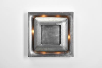 Doria Leuchten Pair of Steel Space Age Wall Lamps by Doria Germany 1960s