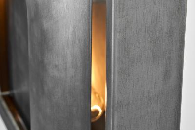 Doria Leuchten Pair of Steel Space Age Wall Lamps by Doria Germany 1960s